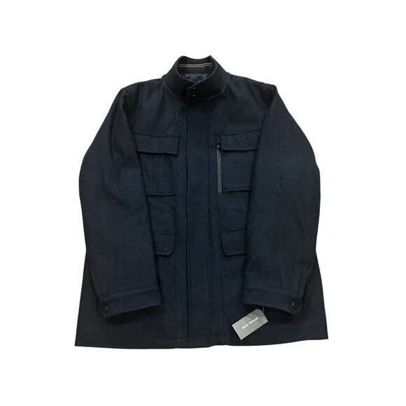 Michael Kors Black Wool Blend Coat Jacket Style MMK13029 Men's Size XL NWT - Picture 1 of 8